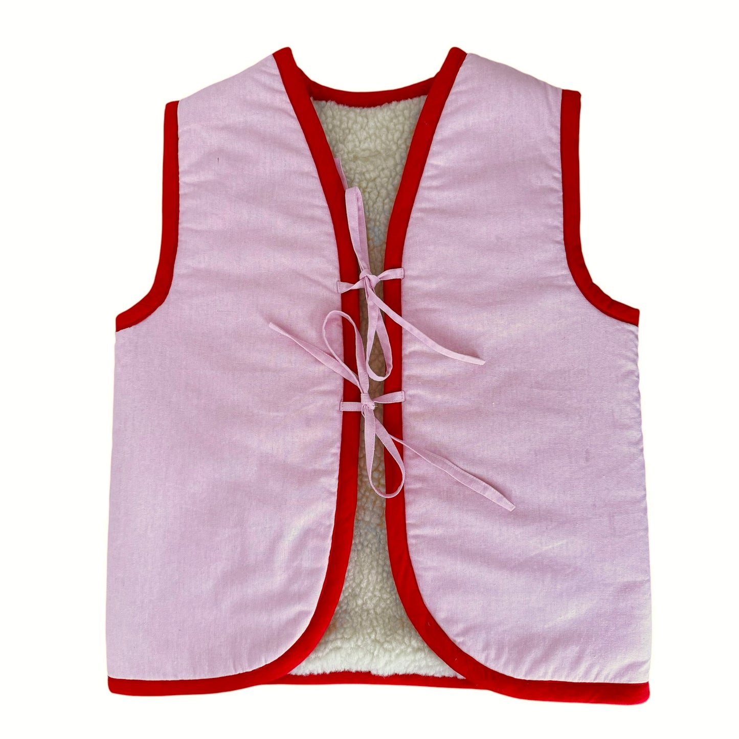 Almas Adults raspberry desert linen inside out