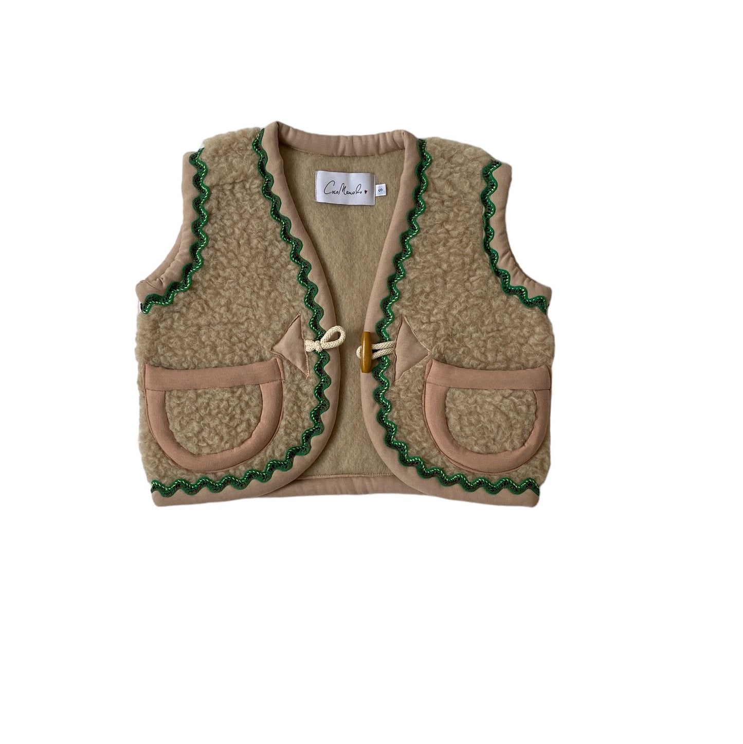 Almas Kids beige/green multi