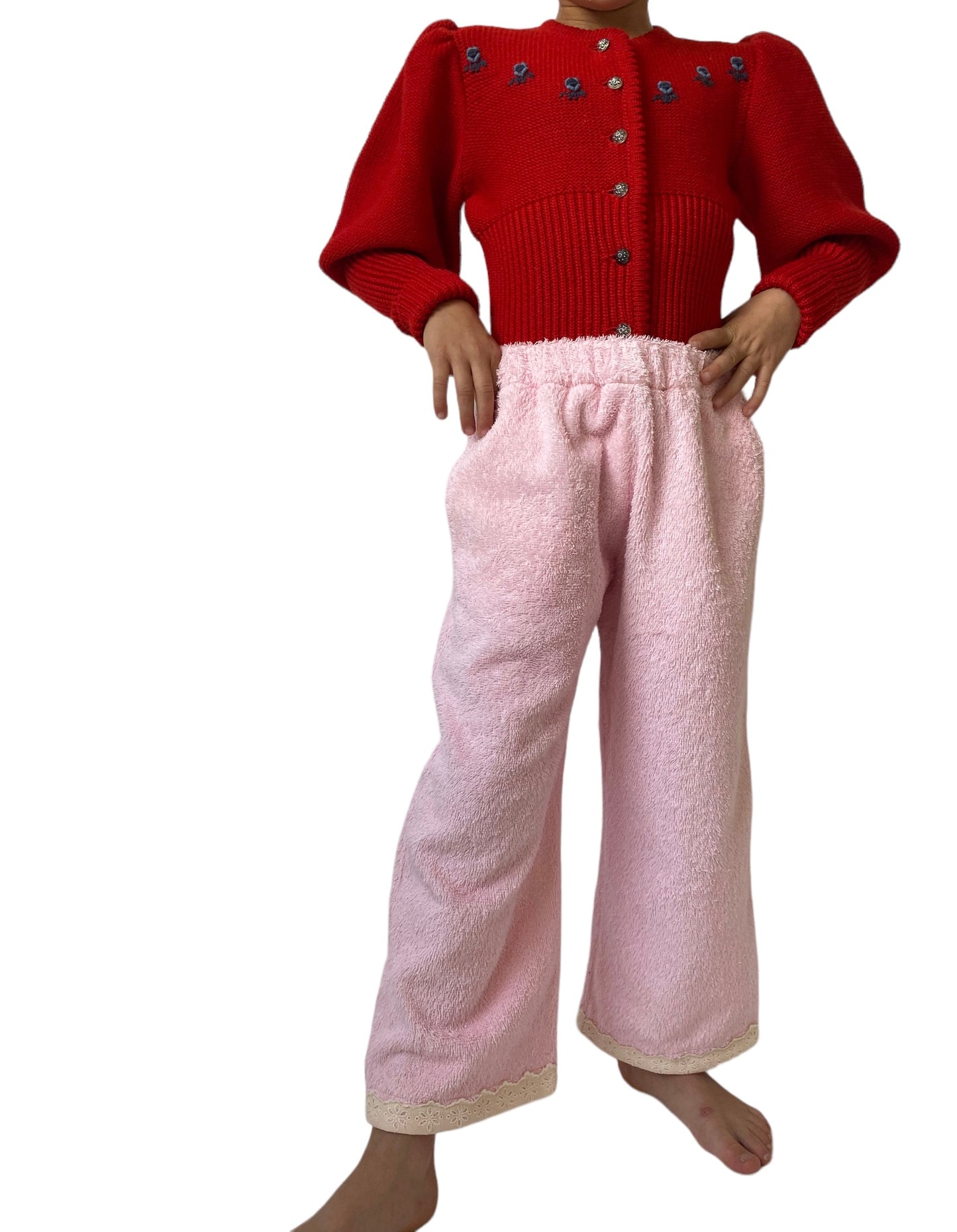 Frottee Kids Pant rose