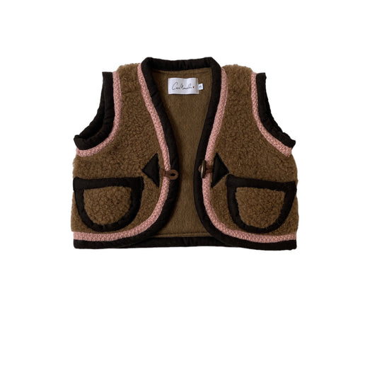 Almas Kids brown/rose knit