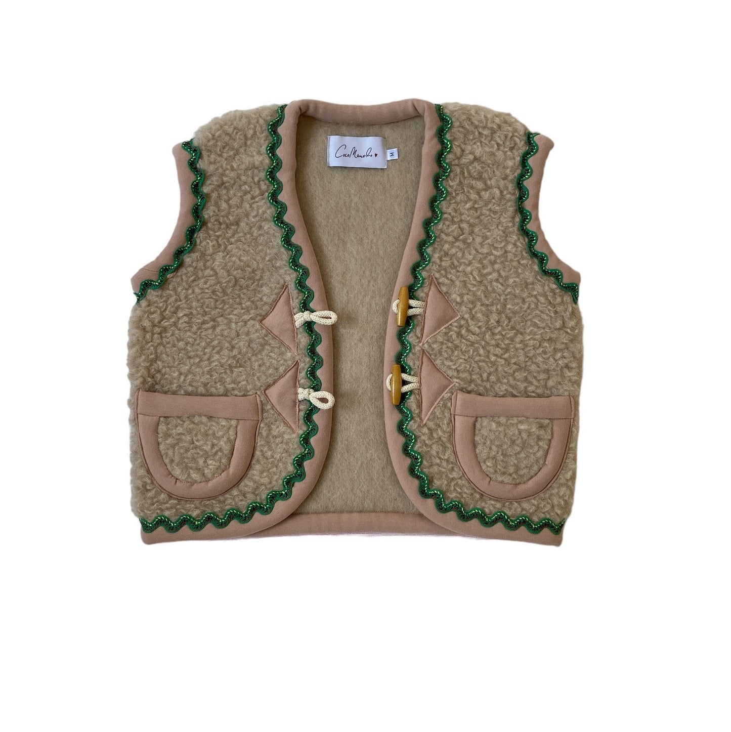 Almas Kids beige/green multi