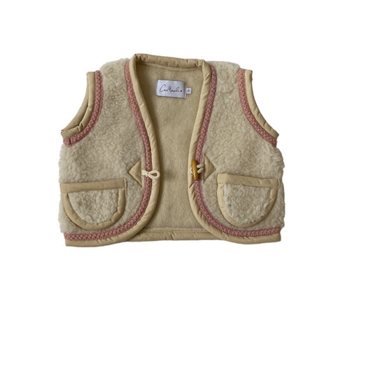 Almas Kids nature/rose knit