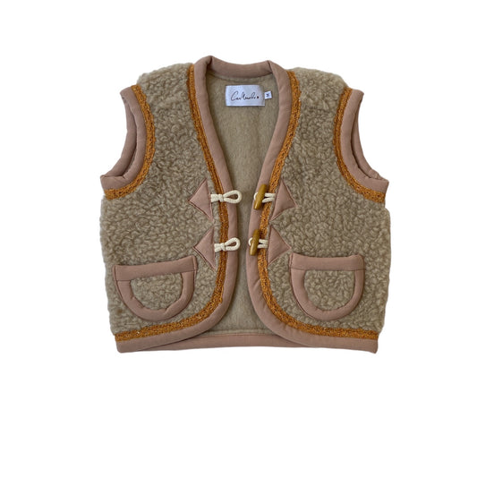 Almas Kids beige/orange knit