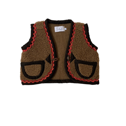 Almas Kids brown/red multi