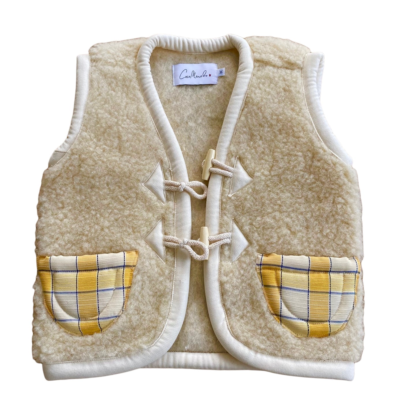 Spring Almas Kids nature/yellow check