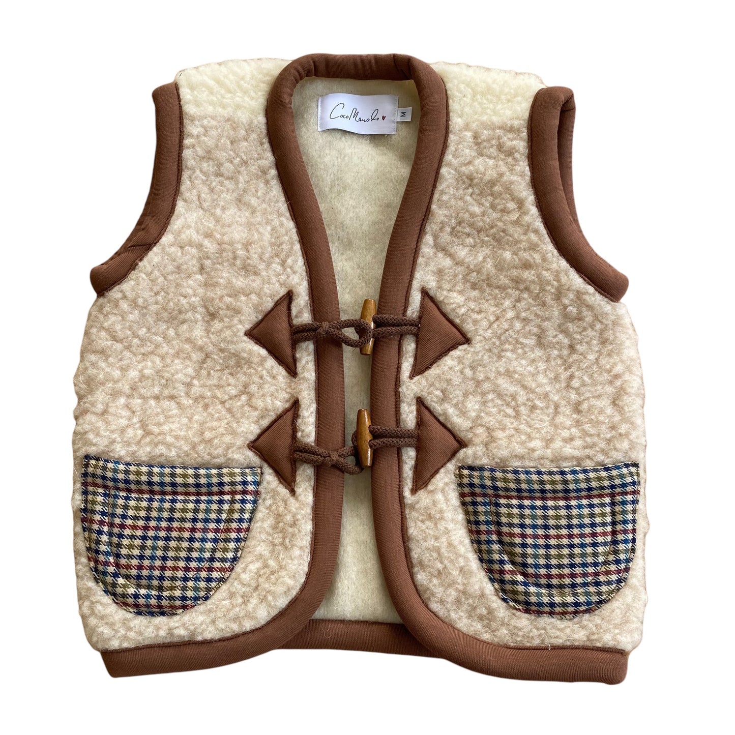 Spring Almas Kids beige-nature/earthy check