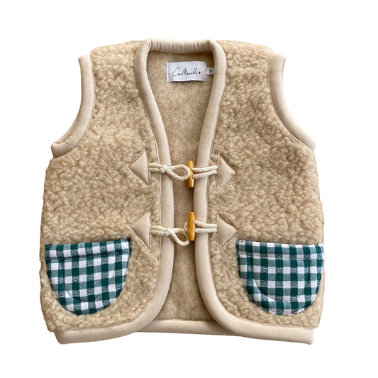 Spring Almas Kids beige/green check